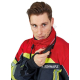 Ubranie bojowe FIRE FLEX – granatowo-czerwony NOMEX® NXT (CNBOP) + napisy